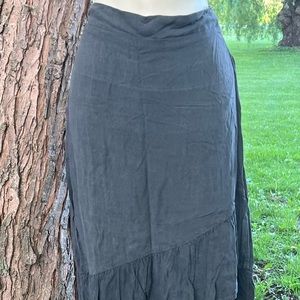 Paisley Raye charcoal gray skirt XL